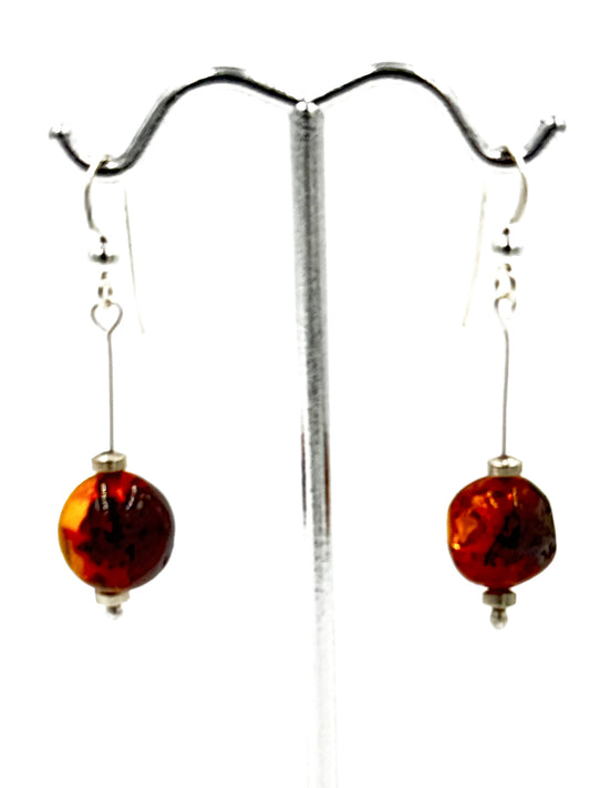 Amber earrings