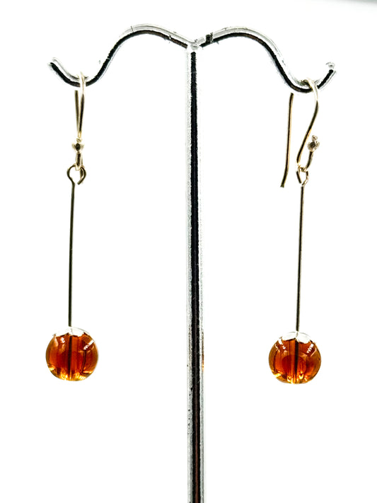 Amber earrings