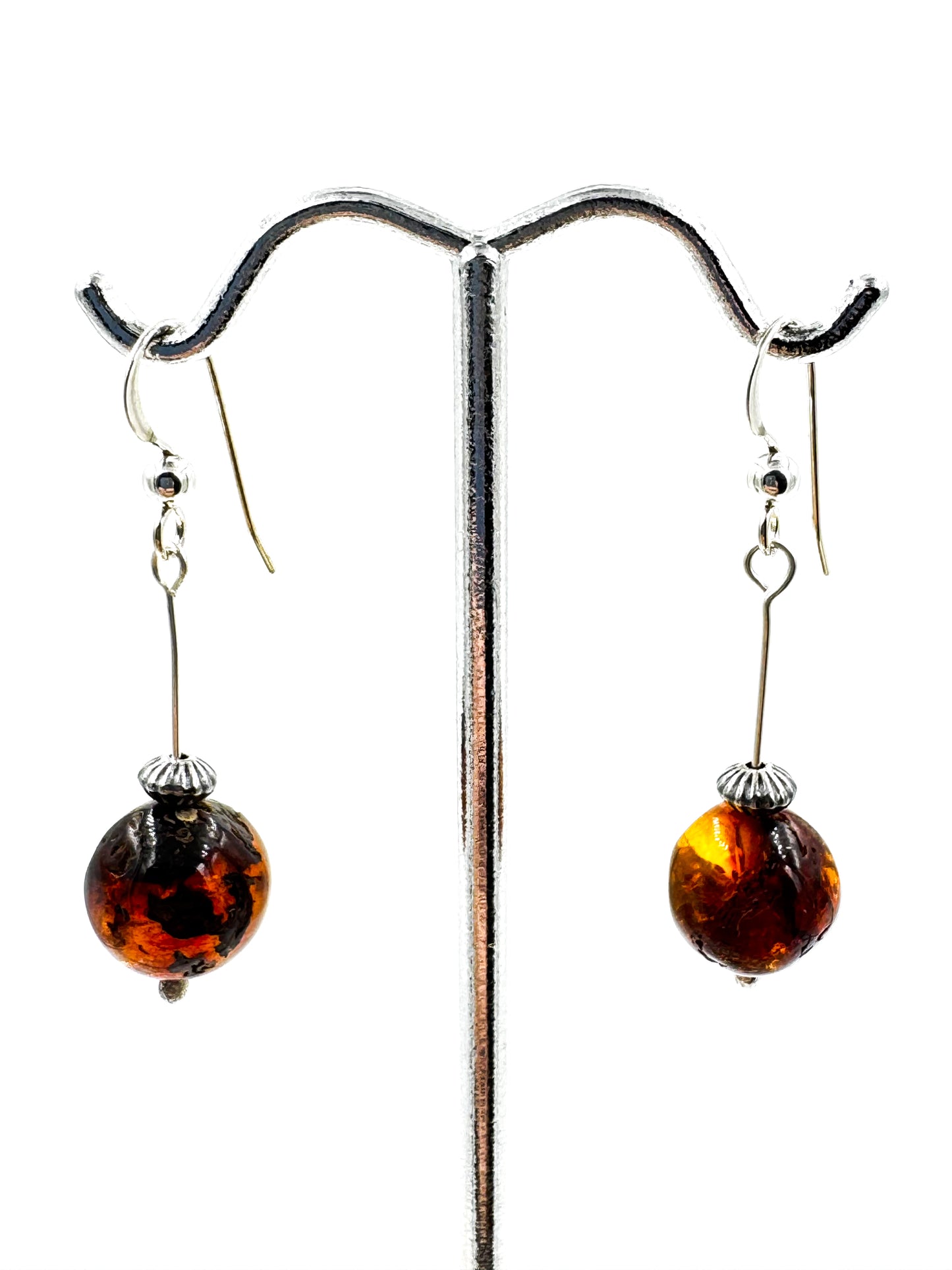 Amber earrings