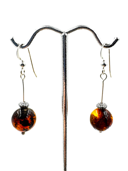 Amber earrings
